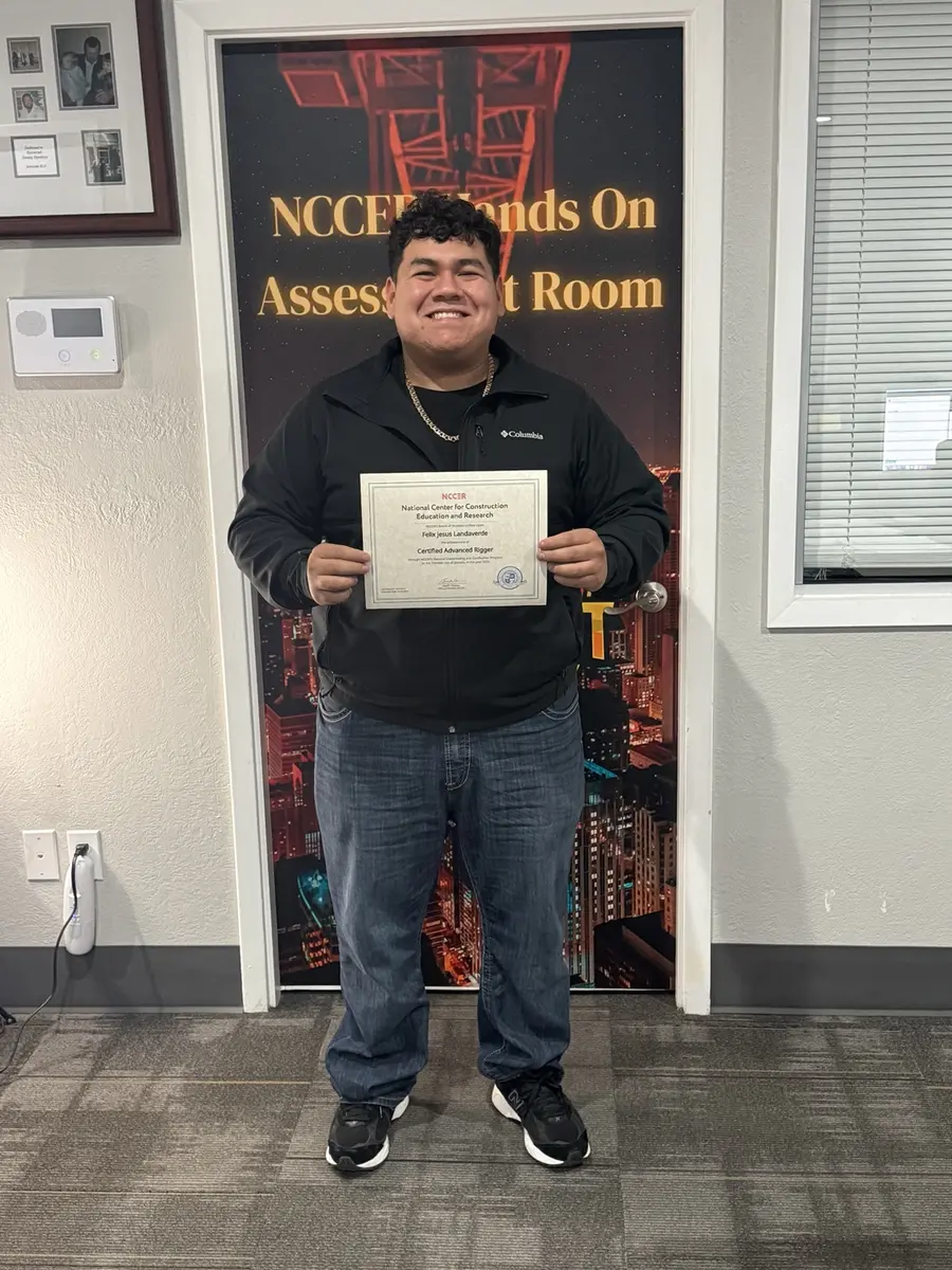 Rig Right Texas NCCER Advanced Rigger graduate