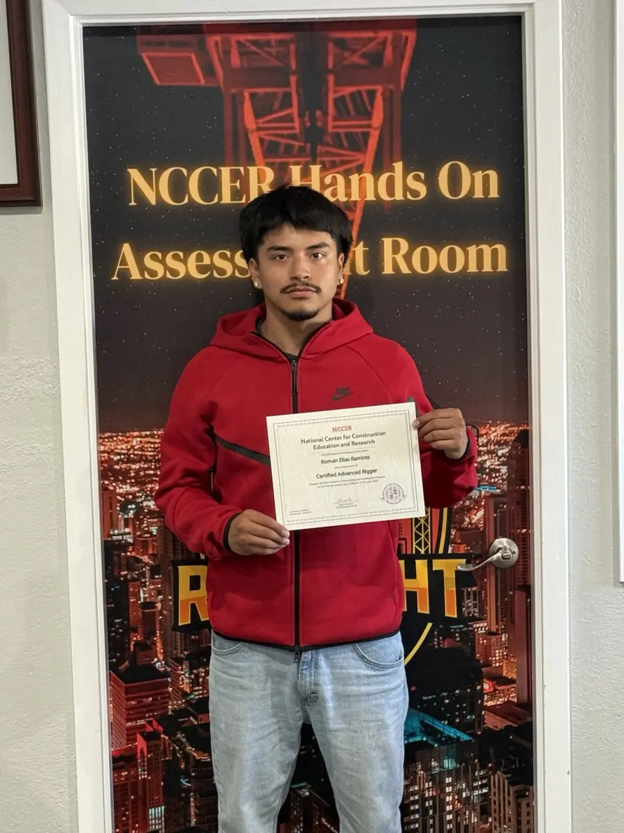 Rig Right Texas NCCER Advanced Rigger graduate