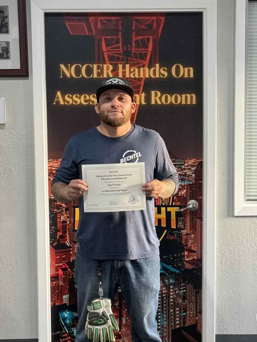 Rig Right Texas NCCER Advanced Rigger graduate