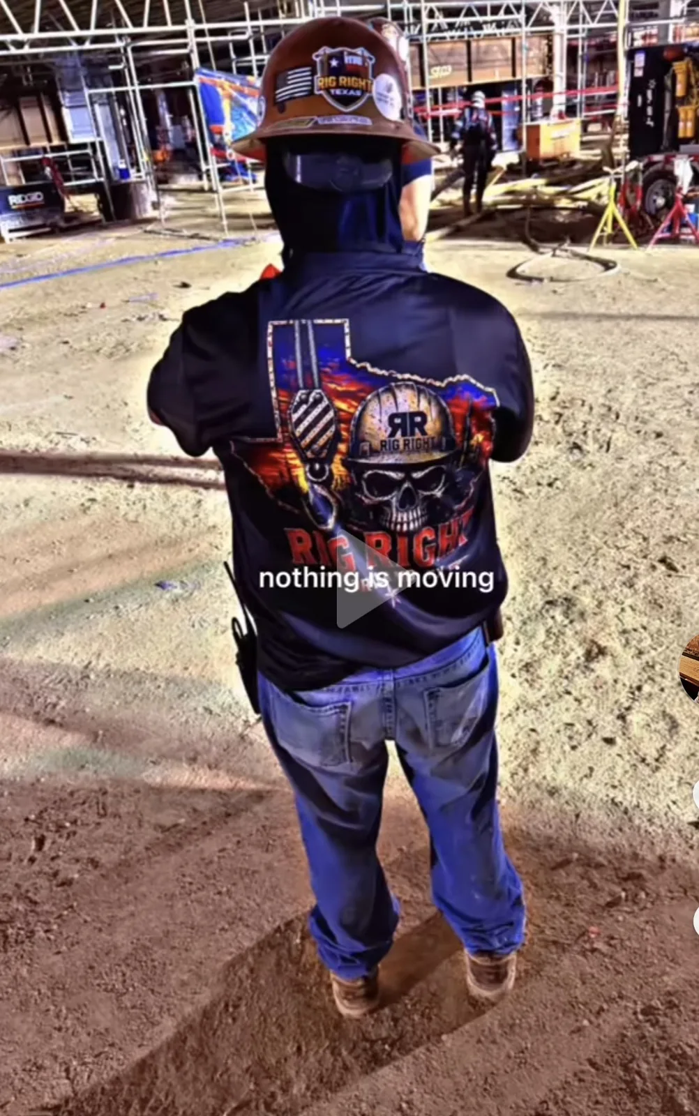 Former Rig Right Texas student working in the field