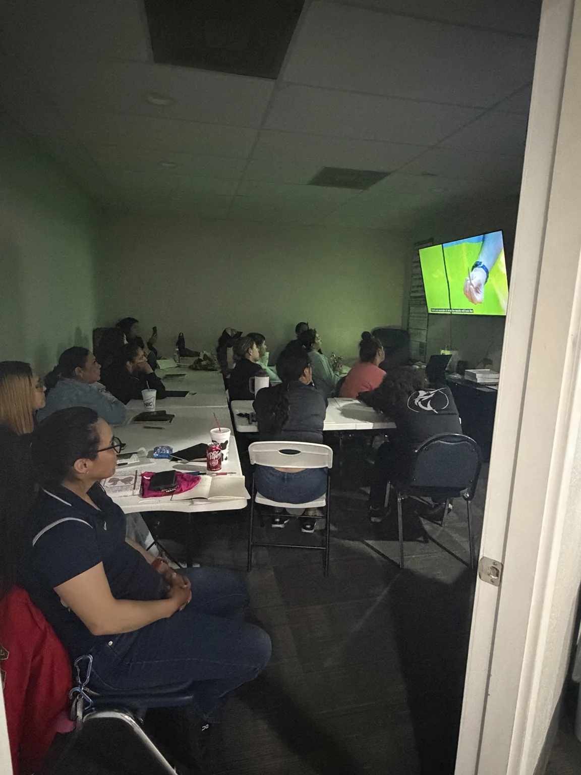 Safety students attending a live classroom lesson at Rig Right Texas
